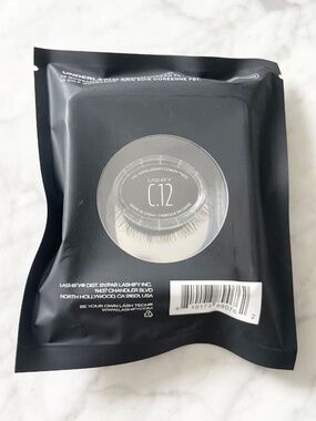NWT LASHIFY Gossamer Lashes Lash Set C.12 - 12mm - Brand New Sealed Package